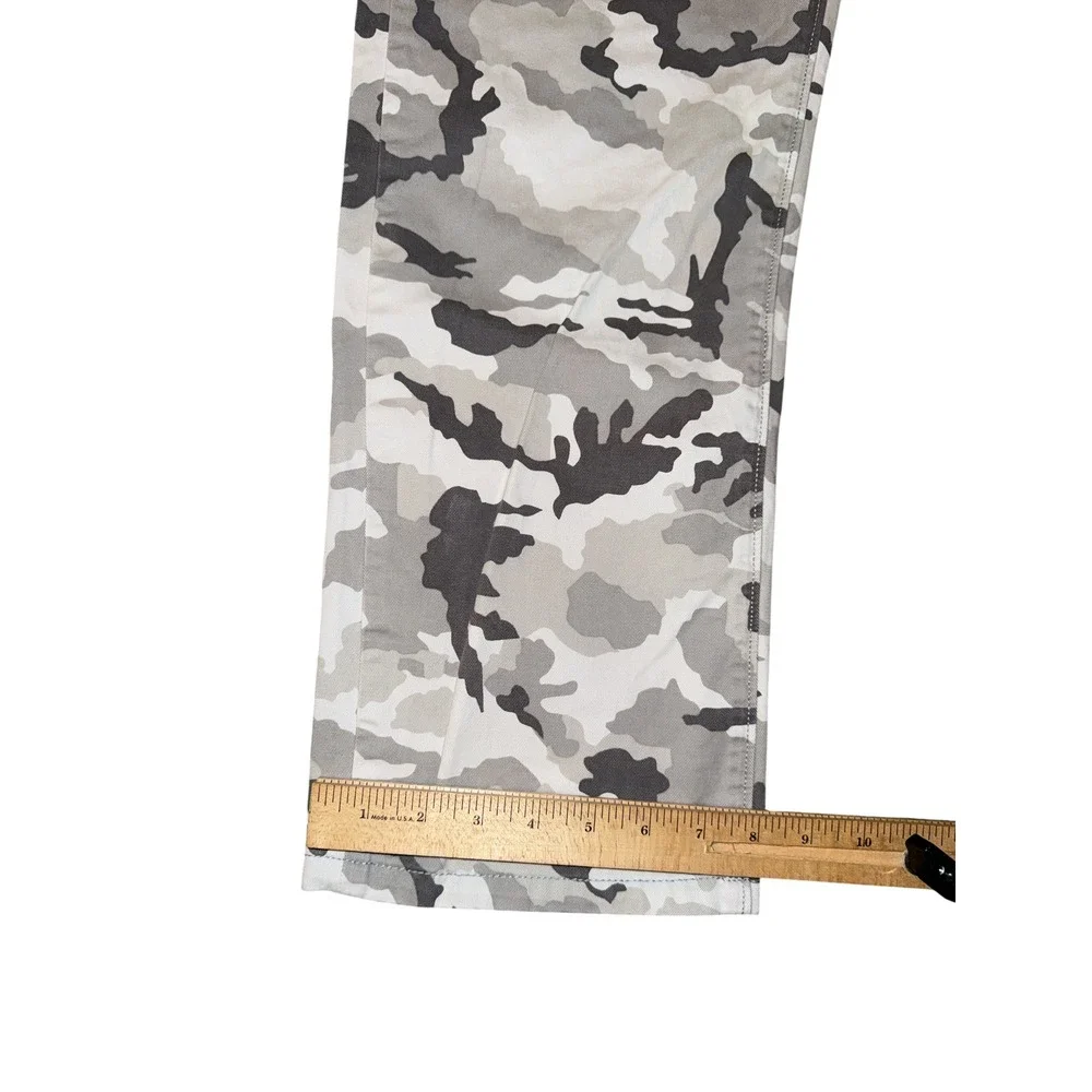 Levi Strauss Camo Pants‎ Mens W38 L32 Grey White Black Straight Leg Twill